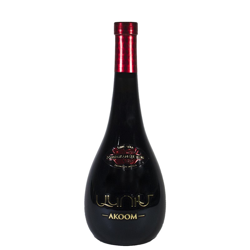 Red semi-sweet pomegranate wine Akoom 0.75l