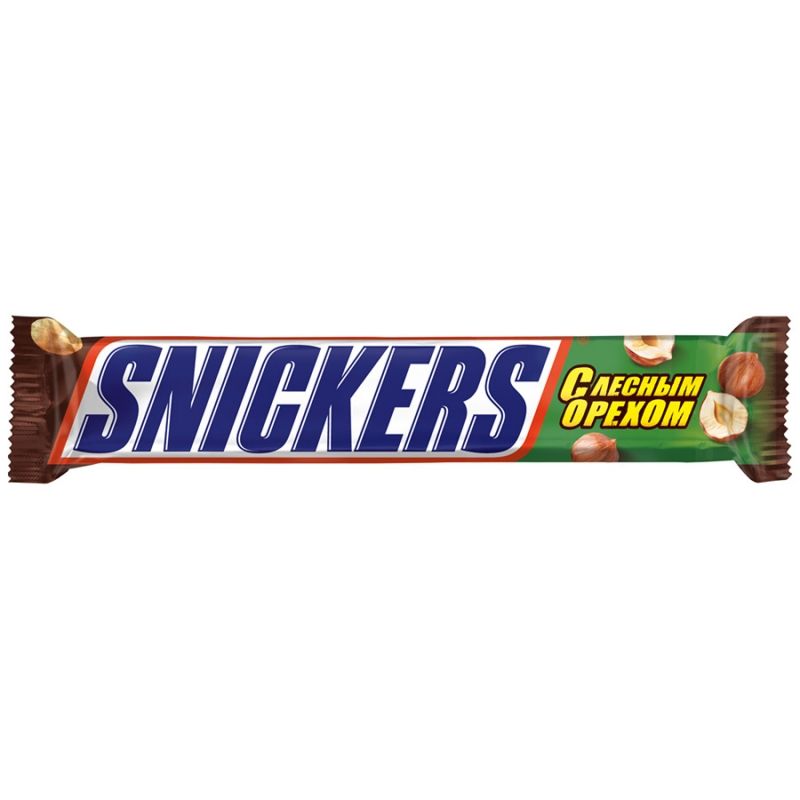 Chocolate bar Snickers with hazelnuts 81g