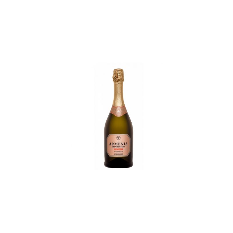 Sparkling wine white semi-dry Armenia 0.75l