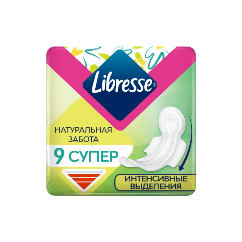 Прокладки Libresse Natural Ultra Super 9шт