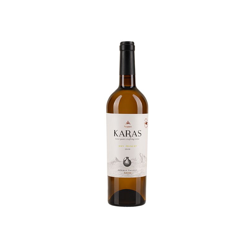 Wine Karas white dry muscat 0.75l