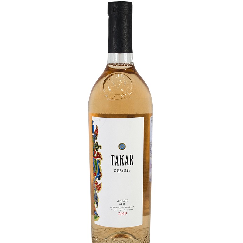 Rose dry wine, areni Takar 0.75l
