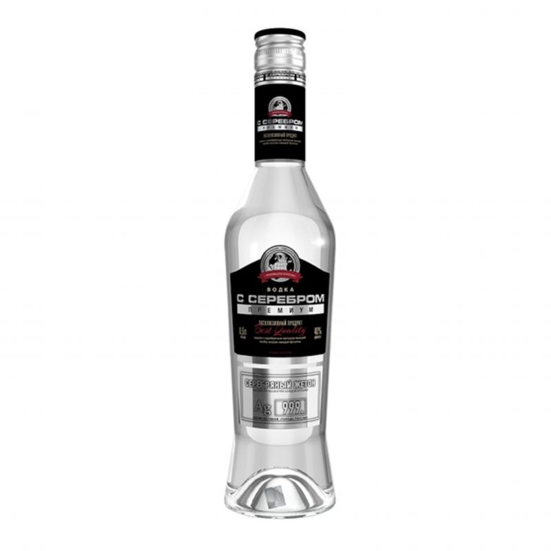 Водка С Серебром Premium 0.5л