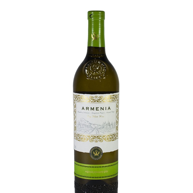 White dry wine Armenia 0.75l