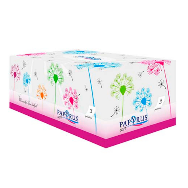 Салфетки Soft Papyrus 3слоя 100шт