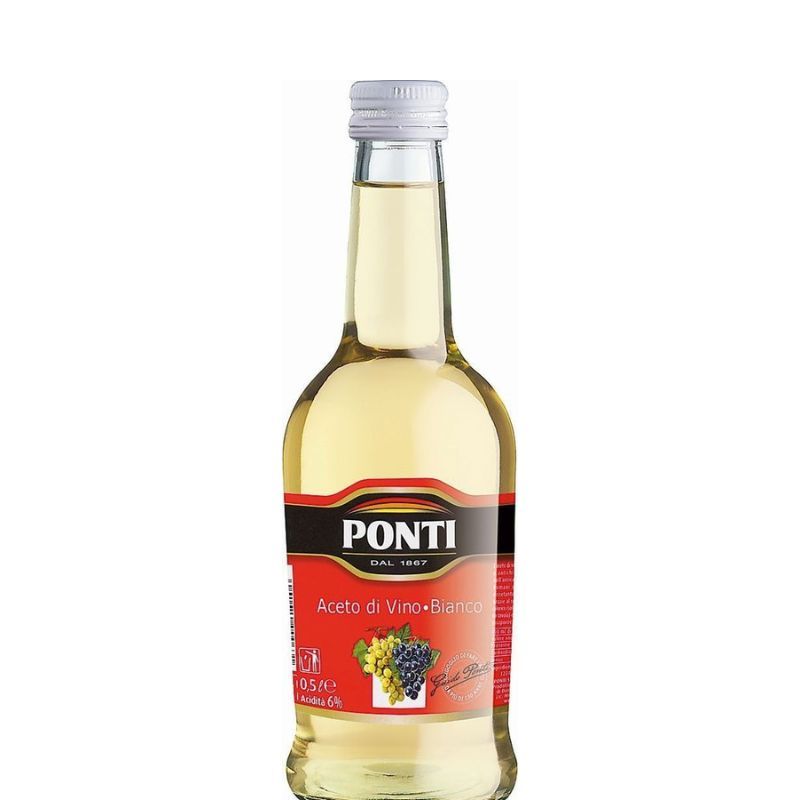 Уксус белый виноградный Ponti 500мл