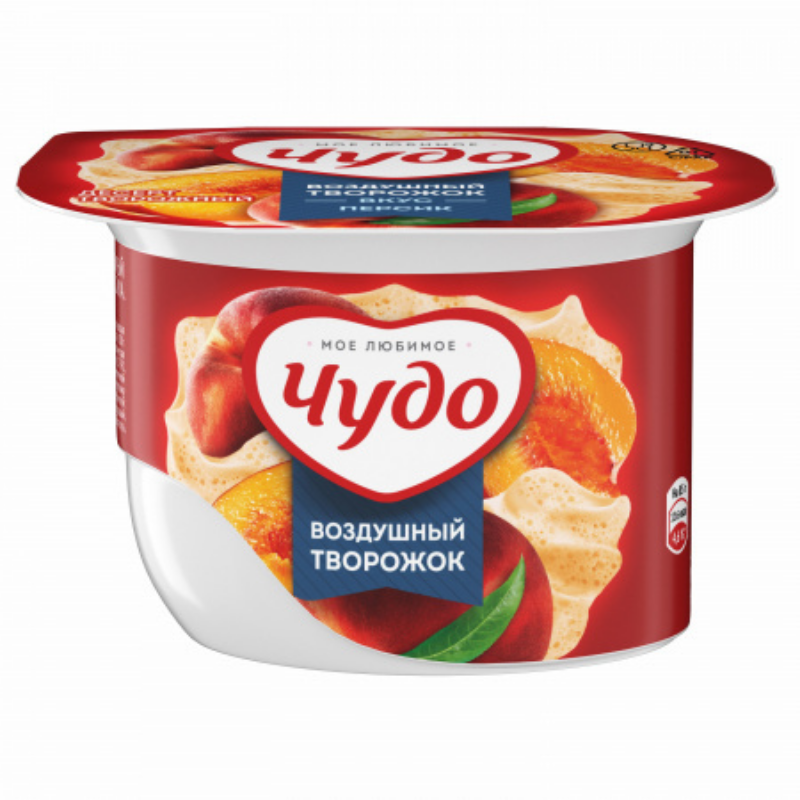 Творожный десерт персик Чудо 5.8% 85г