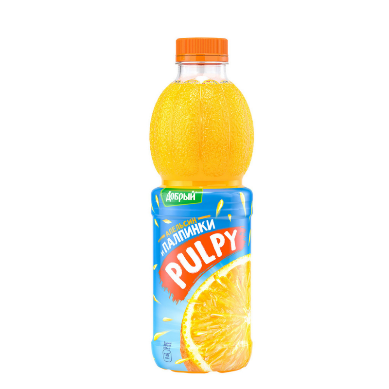 Сокосодержащий напиток Pulpy апельсин 0.9л