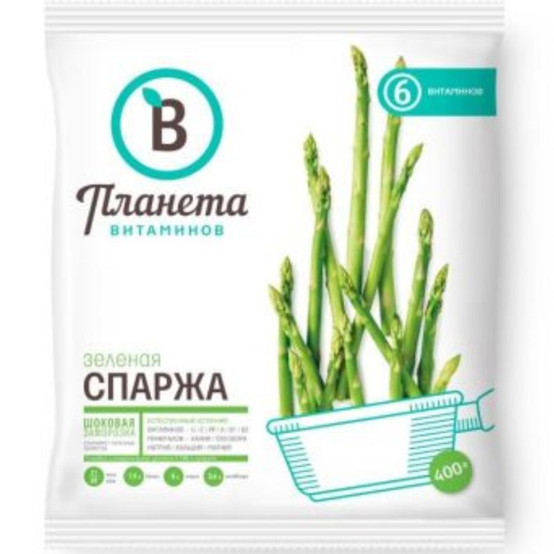 Спаржа замороженная Планета Витаминов 400г