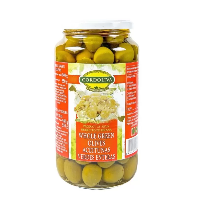 Canned green olives Cordoliva 940g