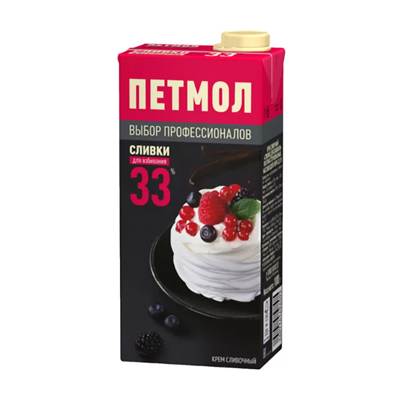 Сливки для взбивания Петмол 1л