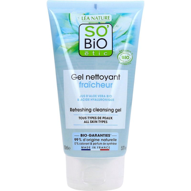 Cleansing and refreshing gel SO BIO 150ml