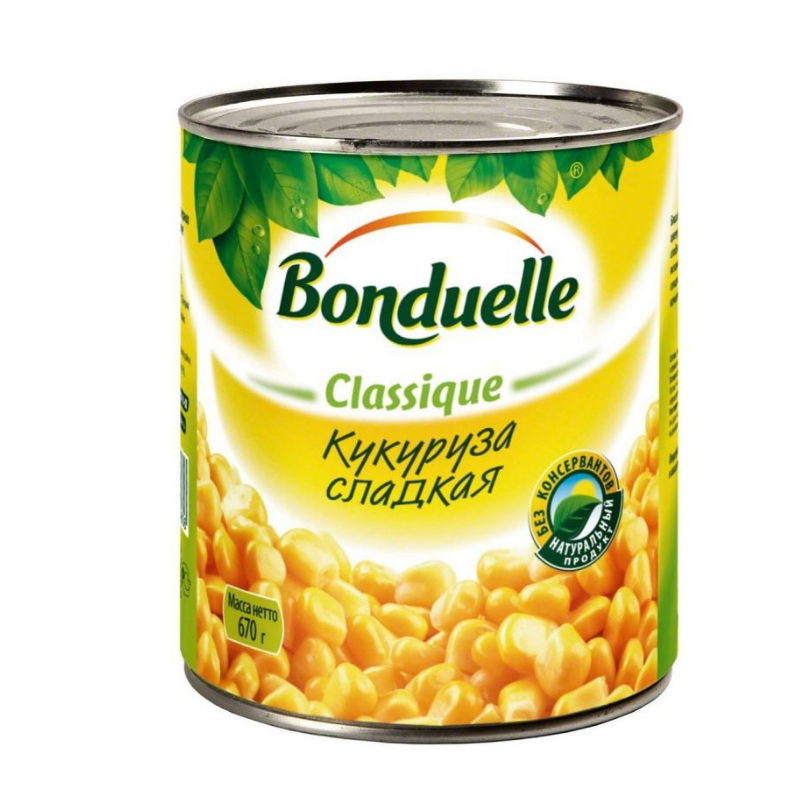 Sweet corn Bonduelle 800g