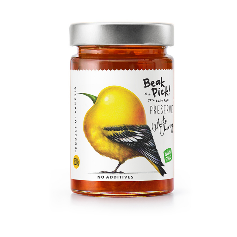 White Cherry Jam Beak Pick 360g