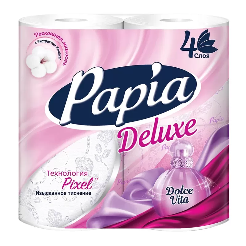 Toilet paper Dolce Vita Deluxe Papia 4pcs.