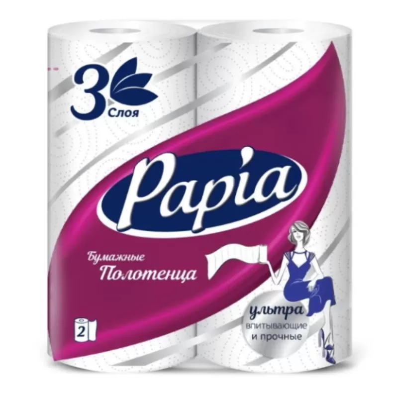 Кухонное полотенце Papia 3слоя 2шт.