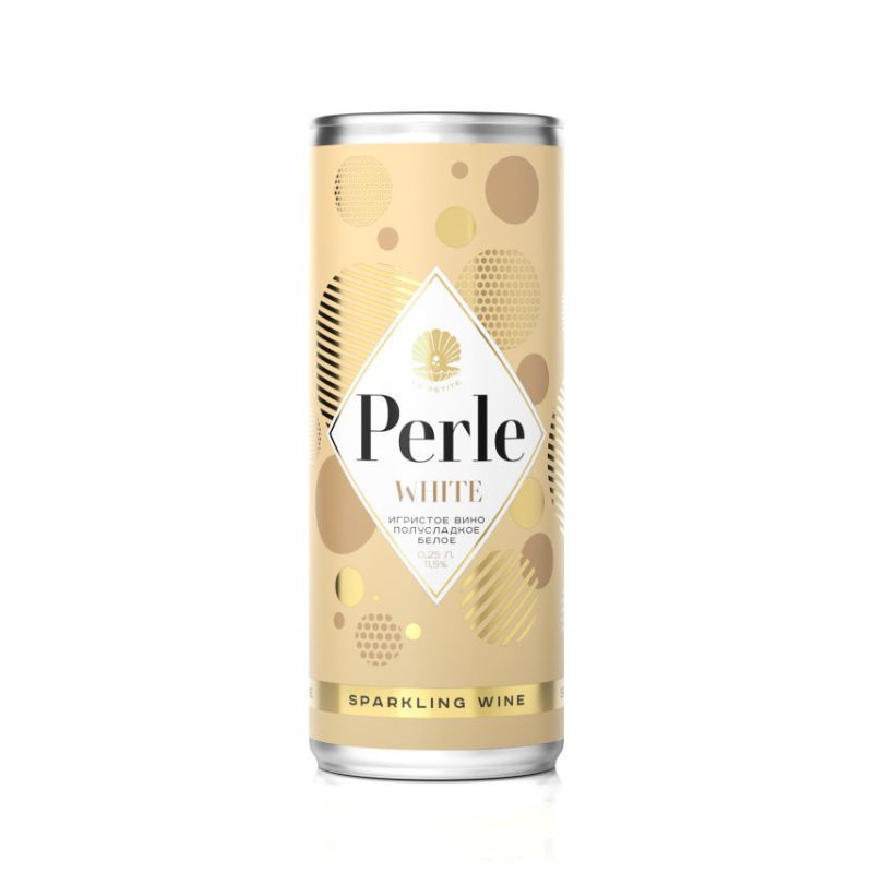 Sparkling wine white semi-sweet Perle 0.25l