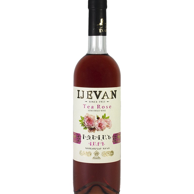 Tea Rose semi-sweet wine Ijevan 0.75l