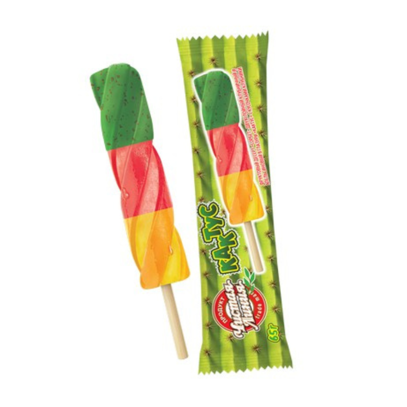 Dessert three-layer ice-cream Cheerful cactus Chistaya Liniya 65g
