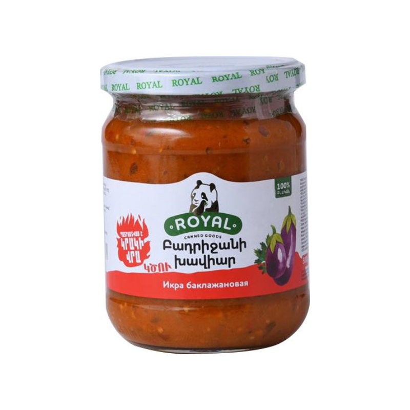 Eggplant spicy caviar Royal 500g