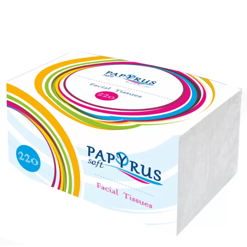 Салфетки Soft Papyrus 2слоя 220шт