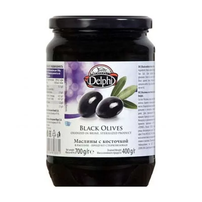Black olives large Delphi 700g
