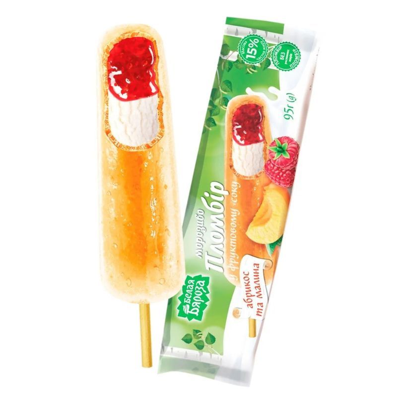 Fruit ice Belaya Bereza apricot-raspberry 95g