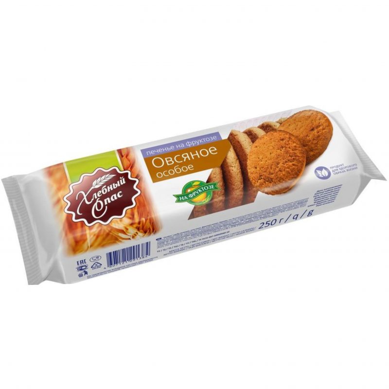 Oatmeal cookies with fructose Hlebny Spas 250g