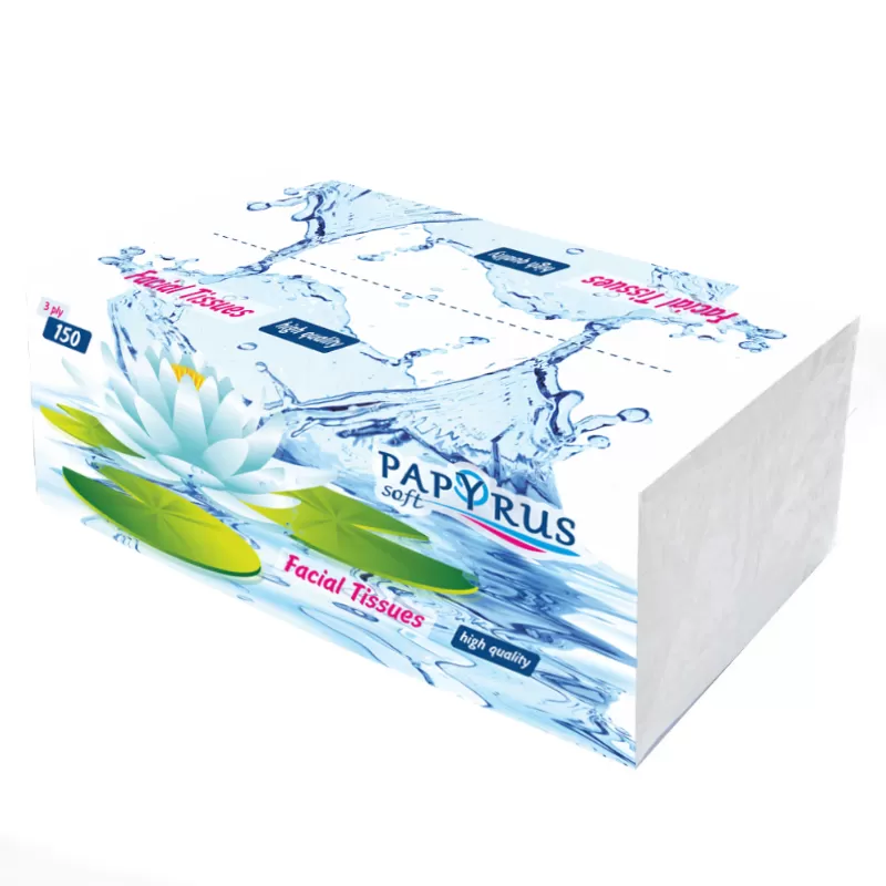 Салфетки Soft Papyrus 3слоя 130шт