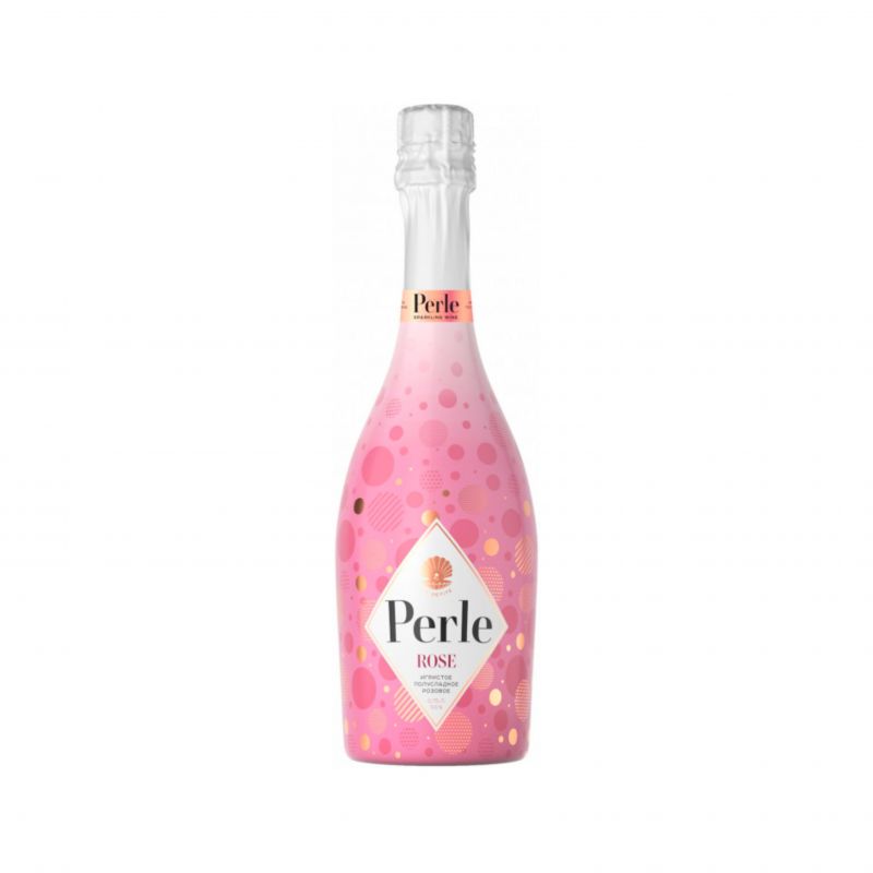 Sparkling wine pink semi-sweet Perle 0.75l