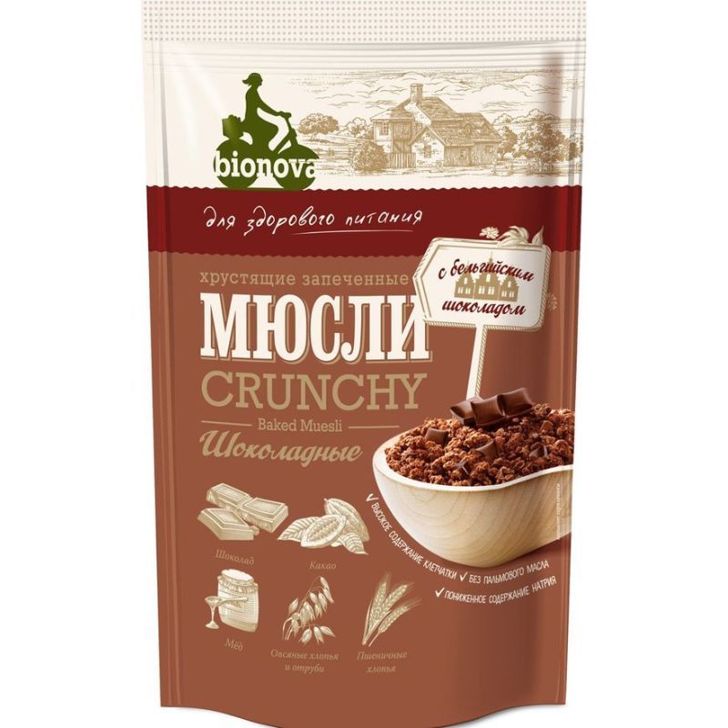 Chocolate muesli Bionova 400g