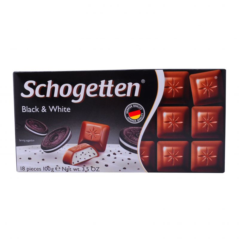 Chocolate bar with vanilla filling and Schogetten cookies 100g