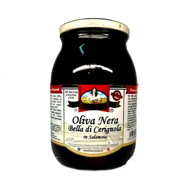Black olives pasteurized Bella di Cerignola 1.7l
