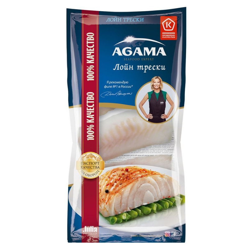 Филе трески Agama 400г