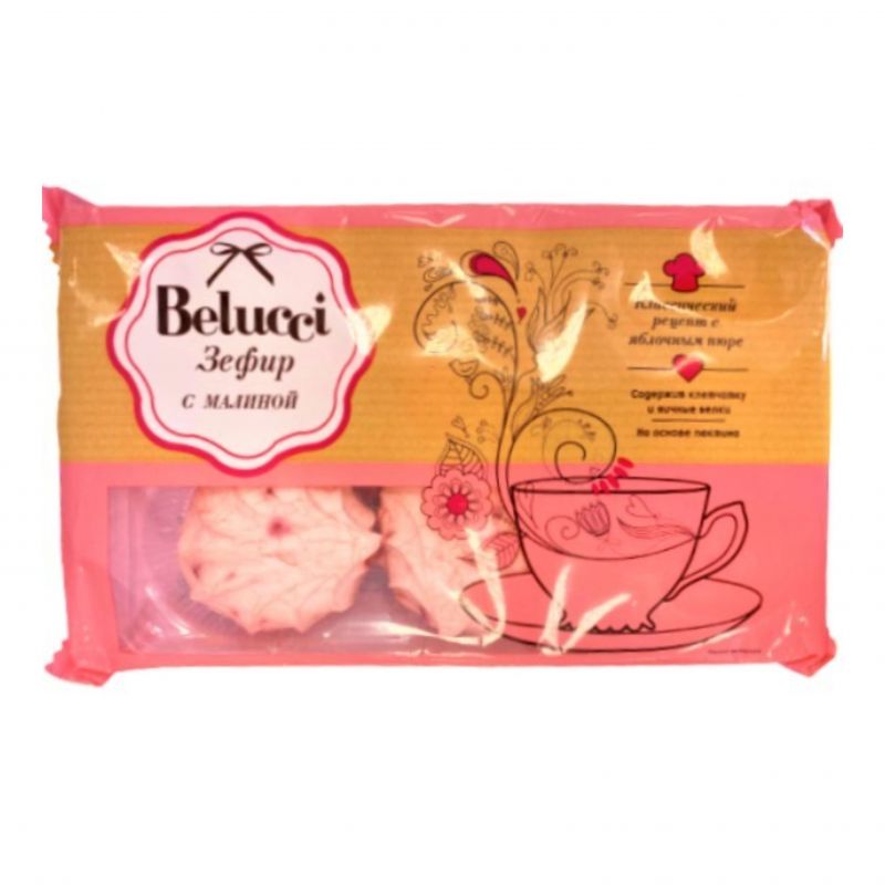 Zefir with raspberry flavor Belucci 250g