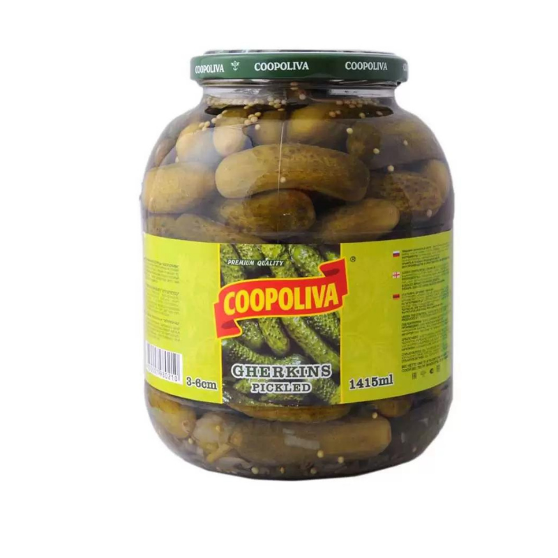 Cucumbers small 3-6cm Coopoliva 1415ml