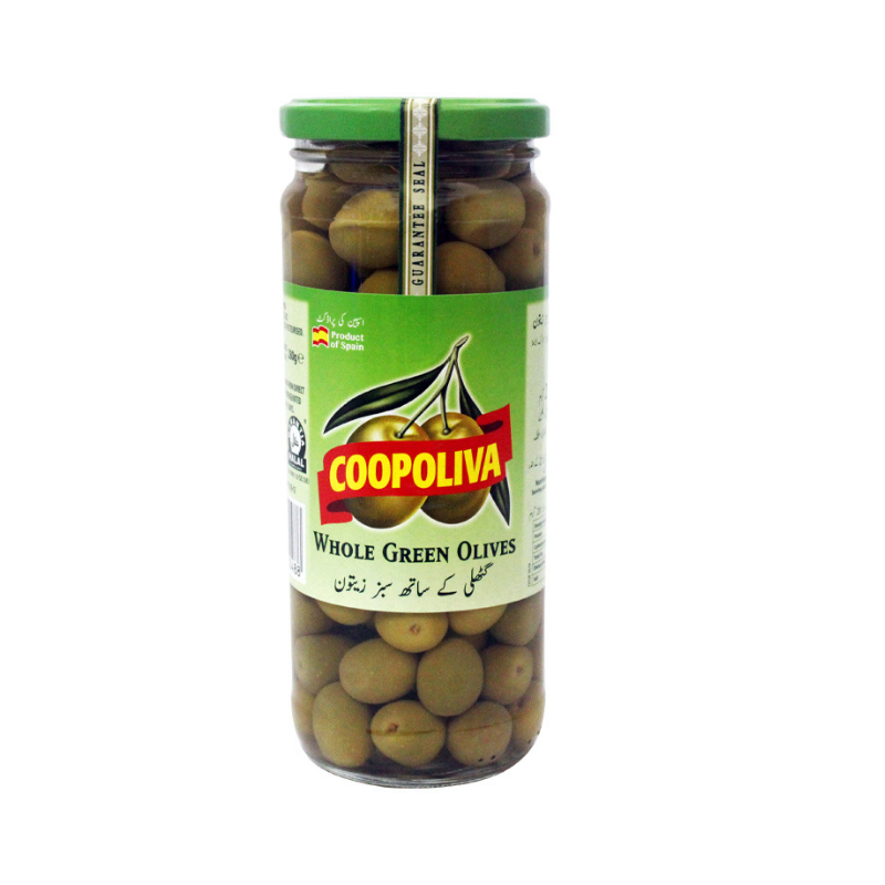 Green olives Coopoliva 450g