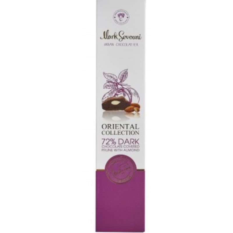 Chocolate set with prunes and almonds 72% Mark Sevouni 110g