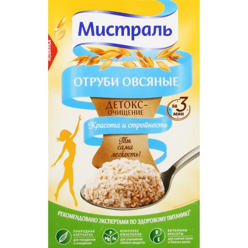 Oat flakes detox Mistral 400g