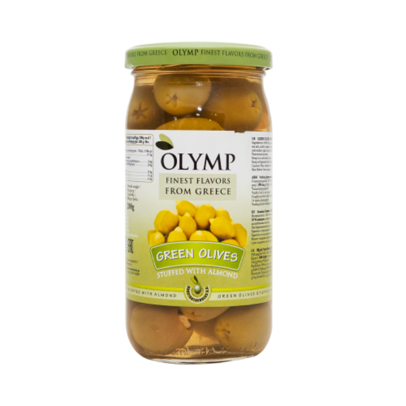 Green olives stuffed with almonds Olymp 360g