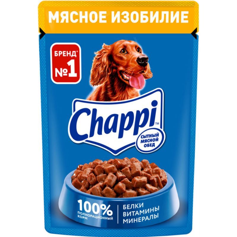 Консервированный корм для собак Chappi 100г