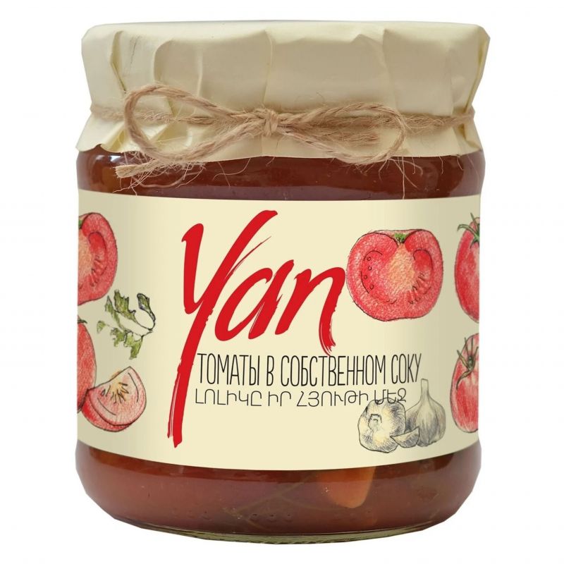 Tomatoes in own juice Yan 450g