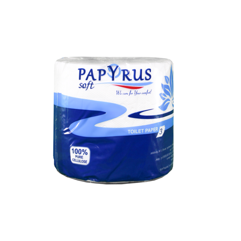 Туалетная бумага Soft Papyrus 3слоя 1шт
