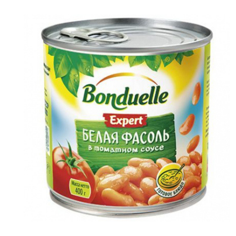 Белая фасоль в томатном соусе Bonduelle 400г