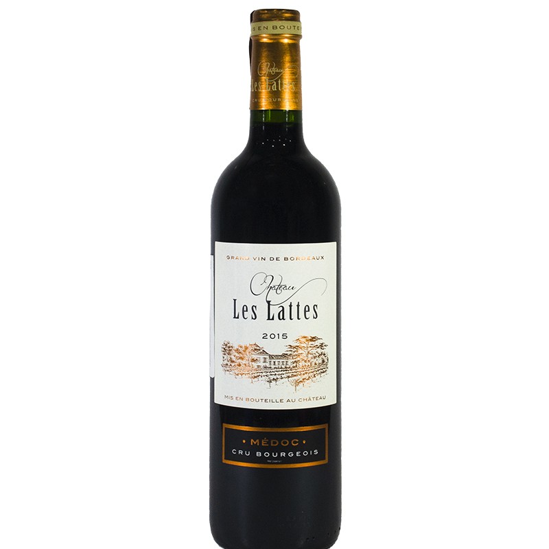 Red wine Medoc Chateau Les Lattes 0.75l