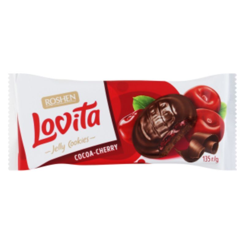 Lovita biscuits cherry Roshen 135g