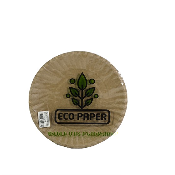 Одноразовые тарелки из крафта Eco Paper
