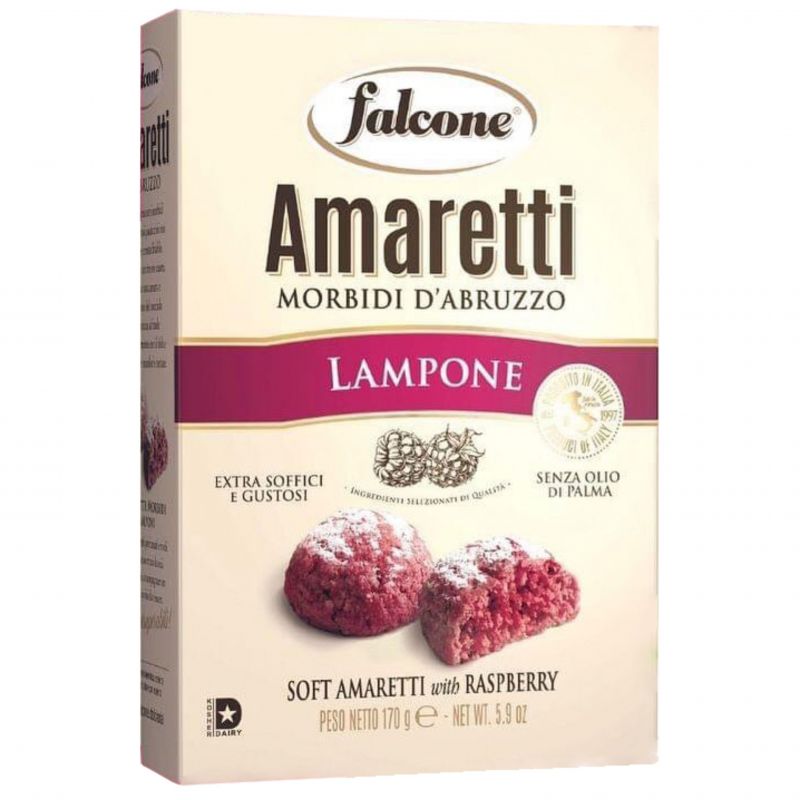 Falcone Amaretti biscuits with raspberries 170g