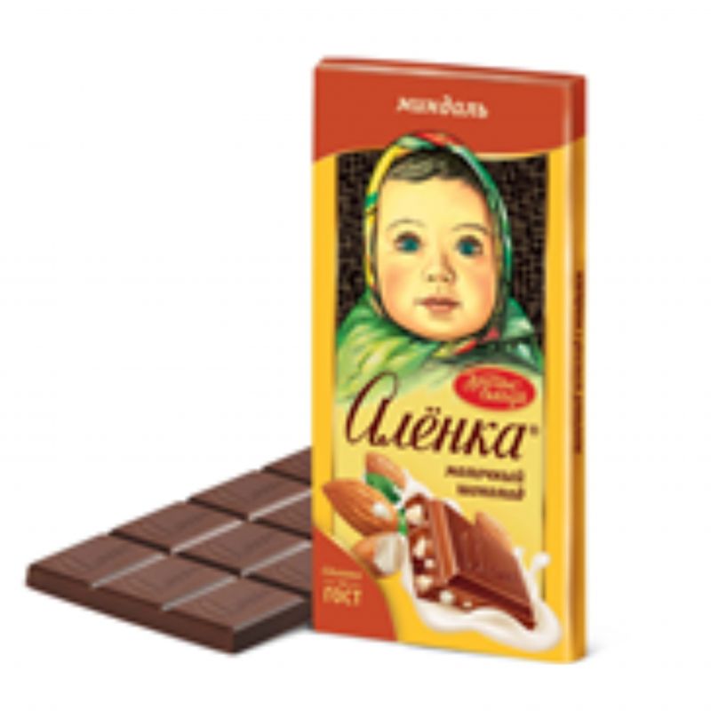 Chocolate bar Alenka with almonds 90g