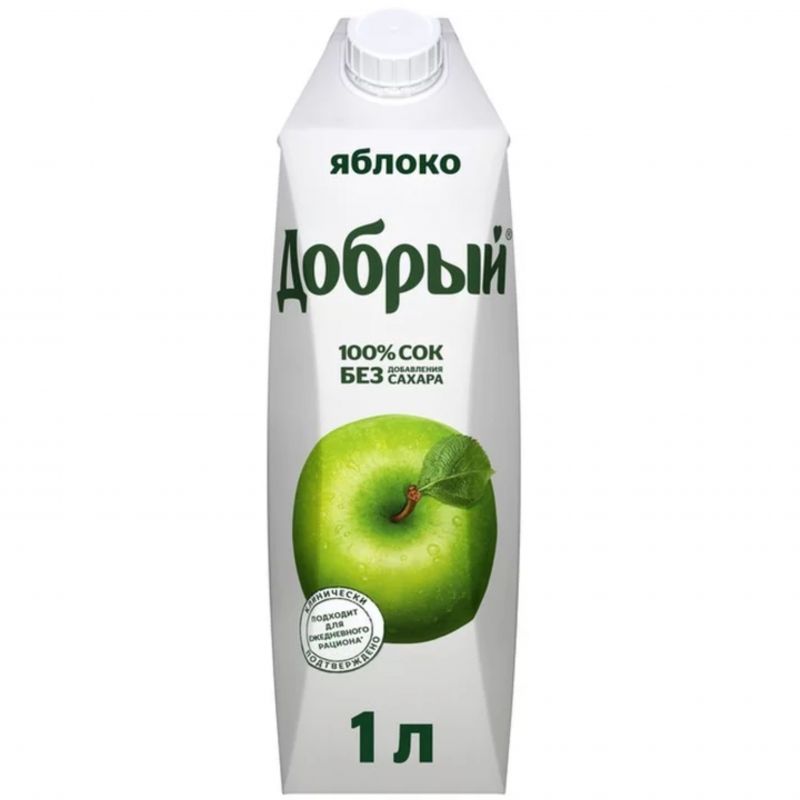 Сок Добрый яблоко 1л